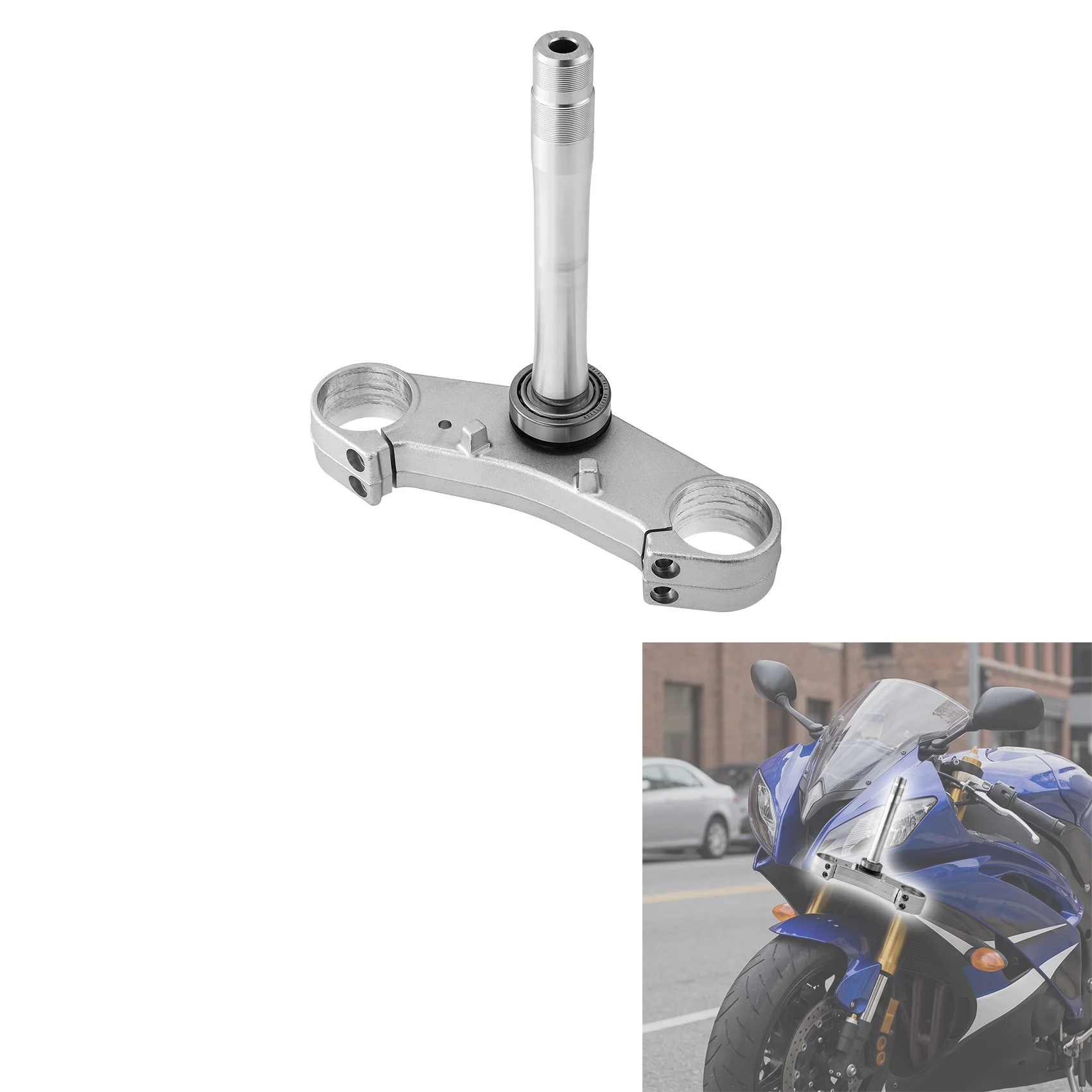 Motorcycle Front Forks Clamp Lower Triple Tree Stem For Yamaha YZF R6 2008-2016