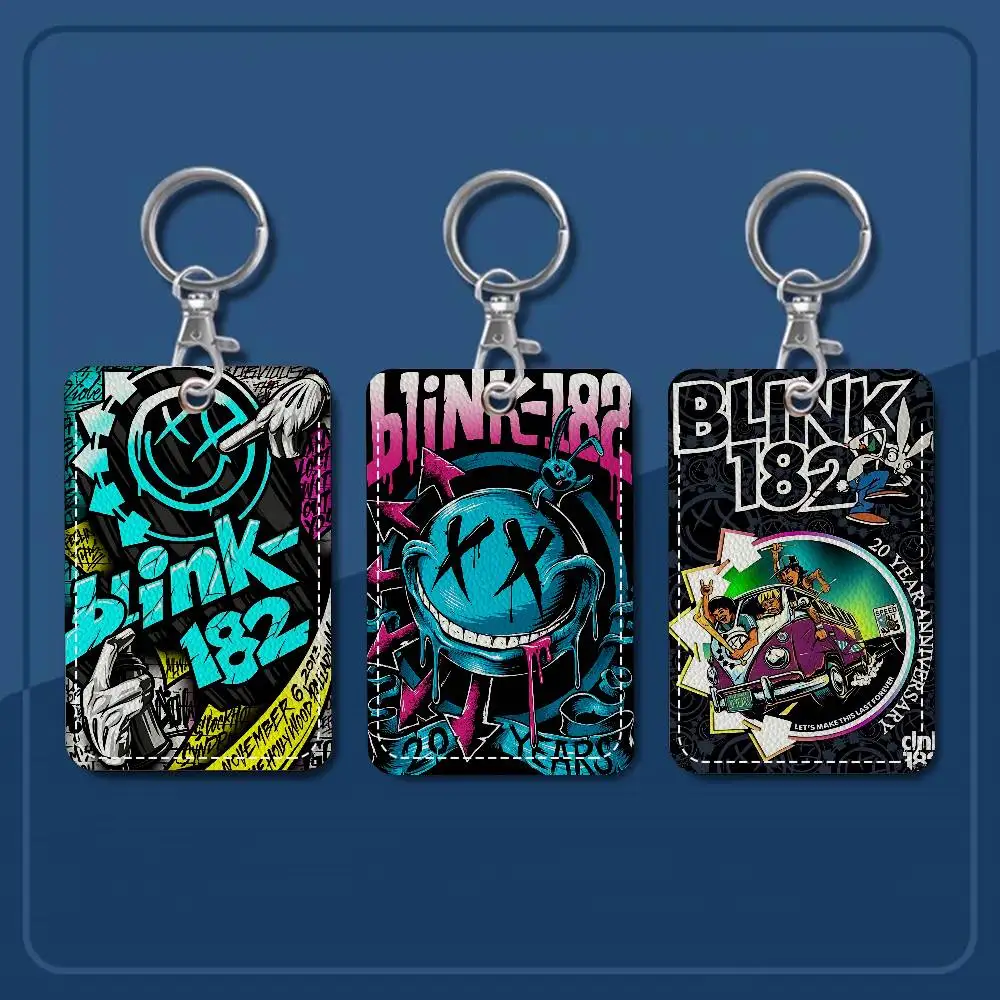 

B-Blink 182 Rock Band 1pc INS Креативный держатель для студенческих карт с мультяшным рисунком для карт питания, проездных, рабочих карт и т.д.