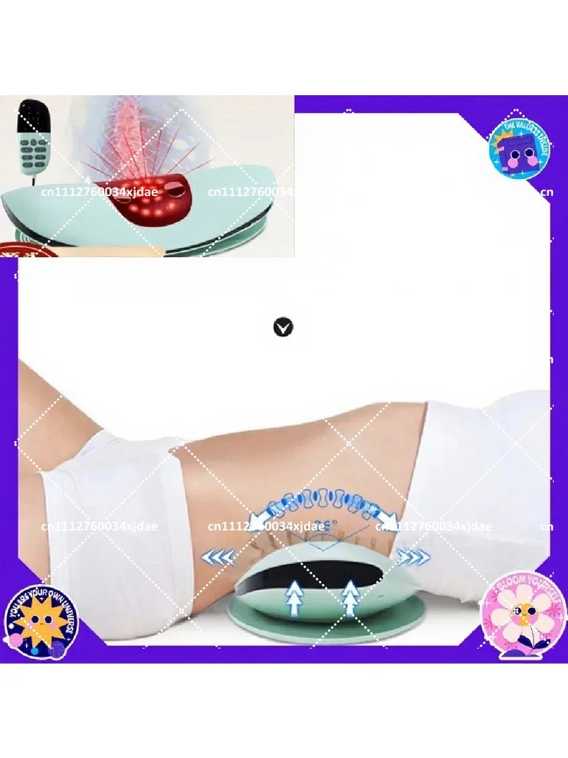 Smart Lumbar Massager with Curvature Soothing Traction for Back Pain Relief