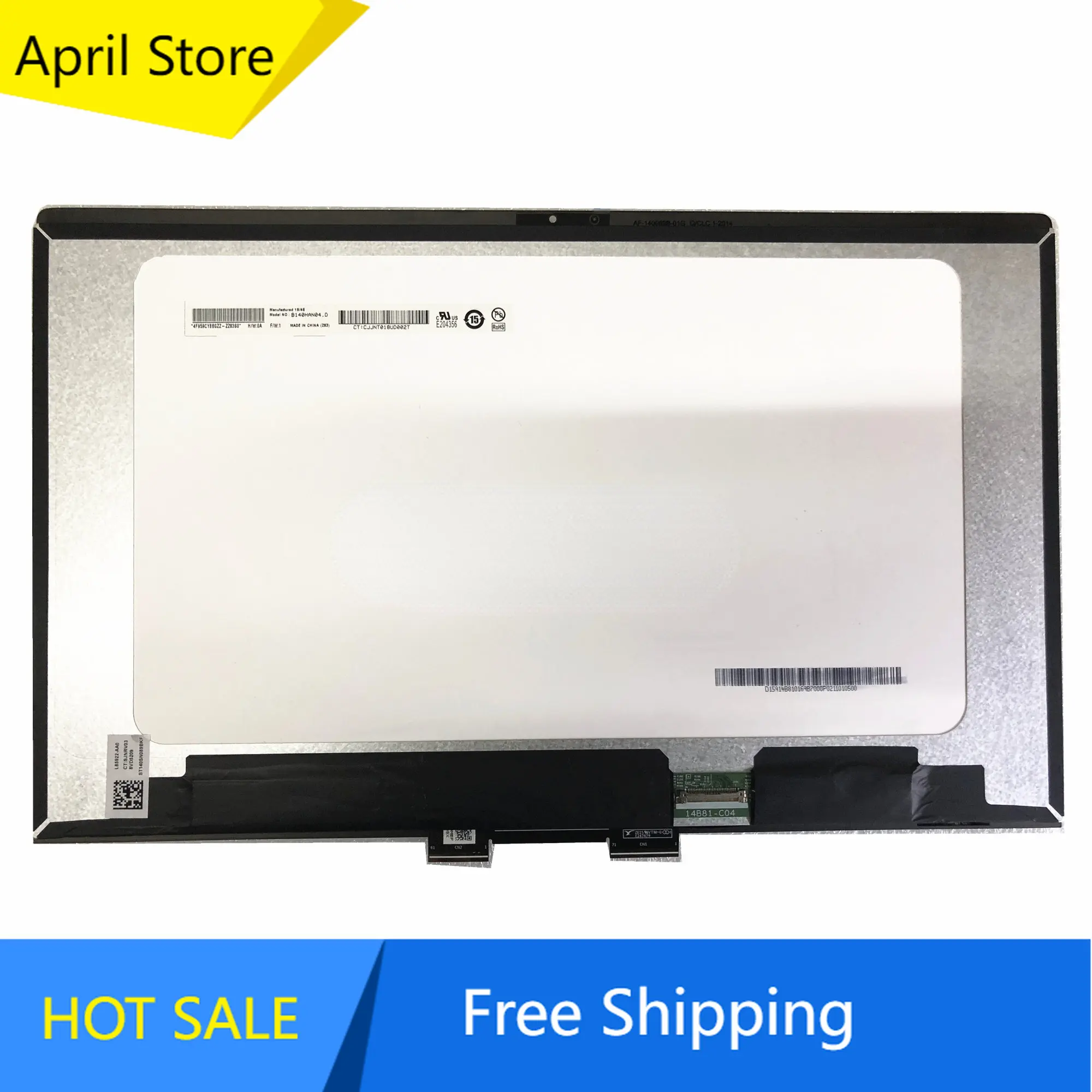 B140HAN04.D 14.0'' FHD Laptop LCD LED Touch Screen Display Digitizer Assembly for HP 1920*1080 E247479