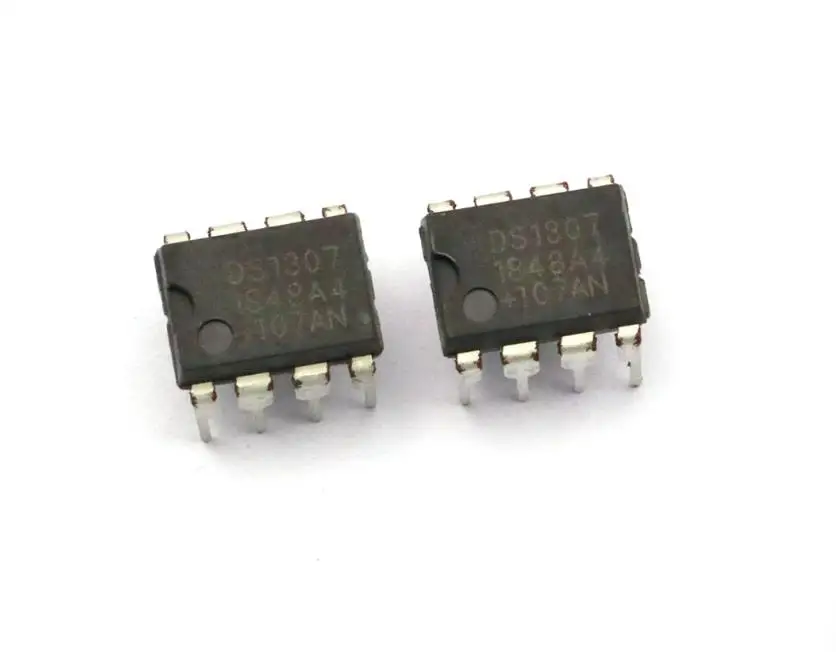 Free Shipping 10PCS I2C Real-Time Clock IC DS1307N DIP New  DS1307 DIP-8 1307 64 X 8 Serial