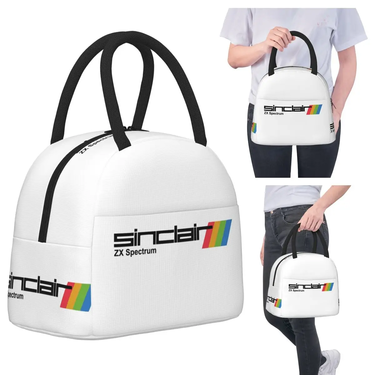 

Сумки для обеда ZX Spectrum, изолированная коробка для бенто, портативная сумка для обеда, герметичные сумки для пикника, термосумка для женщин и детей, путешествия