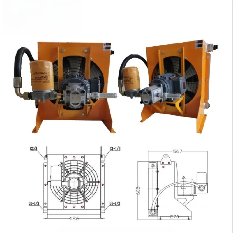 Self-circulating radiator Gear air-cooled radiator Self-priming oil circulation cooler