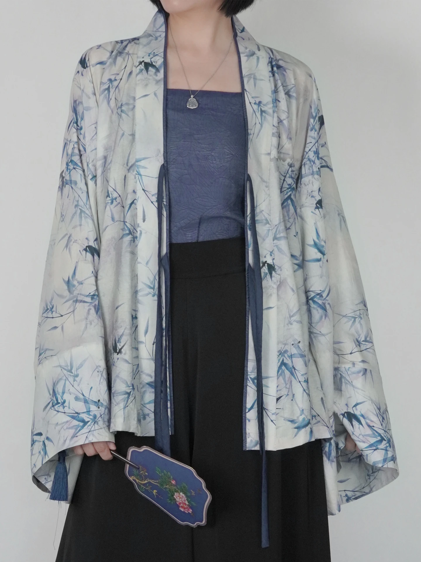 

Large Size Hanfu Women's Spring Summer Silk Print Wei Jin Northern Dynas Pleated Clothes 230 Pou l Qi Sui