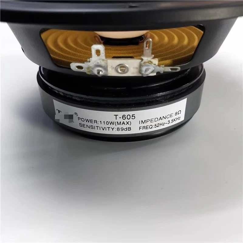 SOTAMIA 1 Uds. Subwoofer tipo bala de 6,5 pulgadas 8 Ohm 110 vatios Mica PP lavabo de ala ancha altavoz para la fiebre del hogar diámetro exterior 180mm