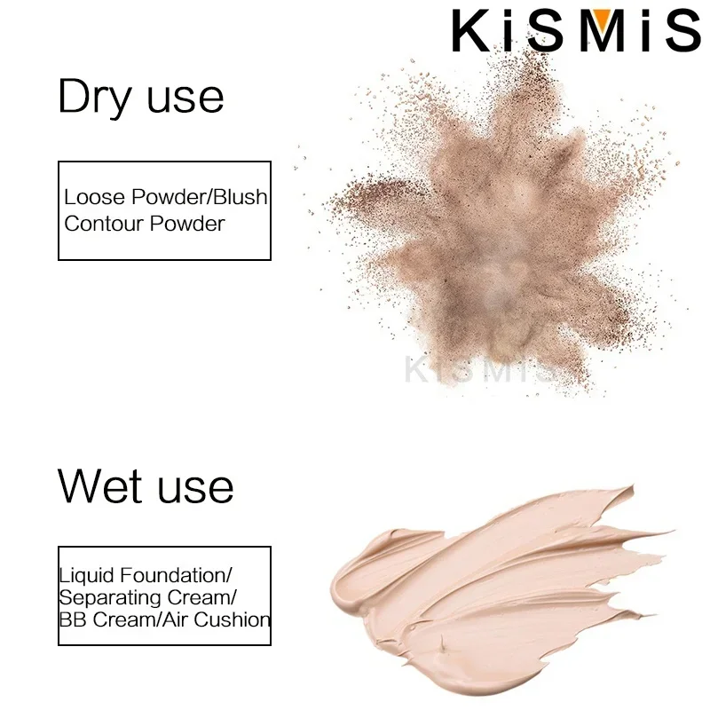 KISMIS-Esponja de maquiagem prática, pó, seco e molhado, bola de beleza cosmética, sopro de base líquida, ferramentas fofas