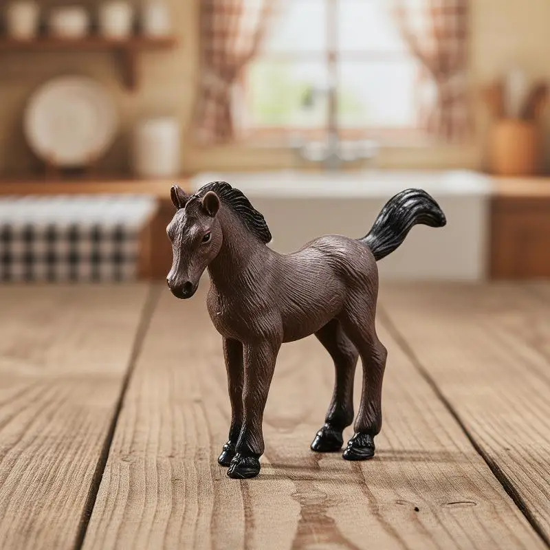 5PCS Realistic Farm & Farmer Figurine Set Mini Animal Toy for Kids Early Learning Interactive Play Gift