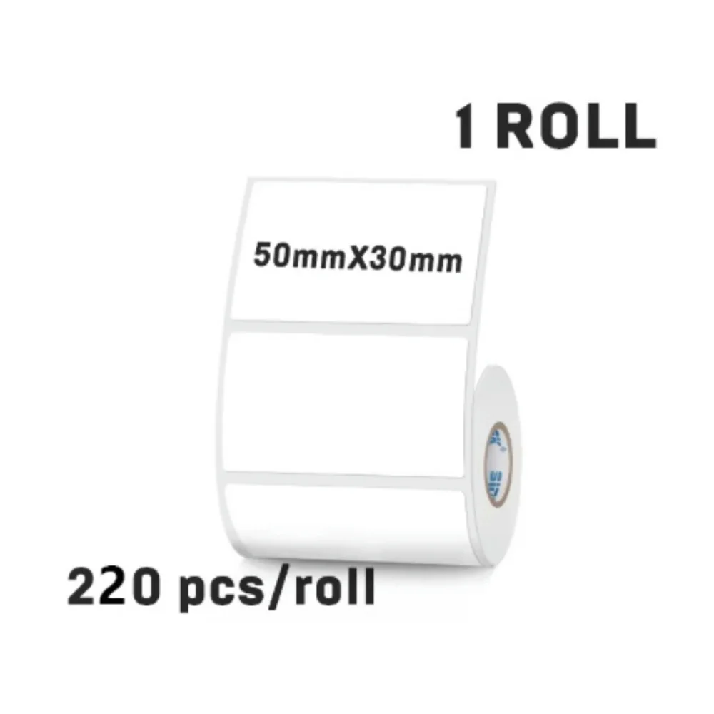 50 mm breites Thermoetikett, weiß, wasserdicht, selbstklebend, Etikettenpapier, Preisschild für Kleidung, geeignet für Drucker. – Detail 12