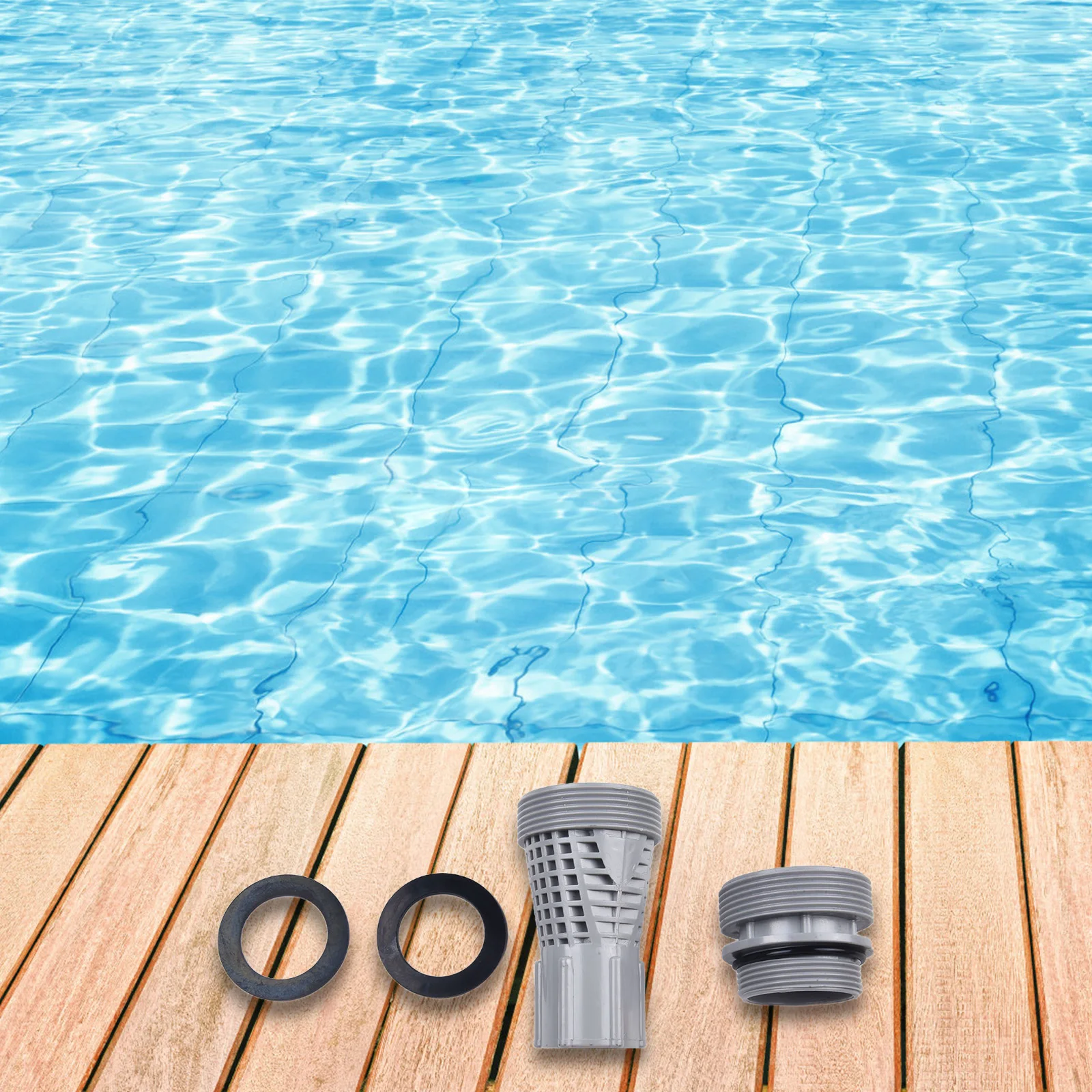 For Sandra Connector Flat Gasket Short Connector 1-1/2-Inch 4K8001 Accessories For Pool For SolarPRO Practical