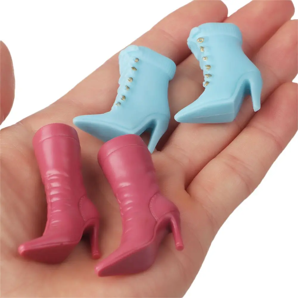 1Pair 30CM Doll Shoes 1/6 BJD Dolls Boot Plastic Fashion Long Knees Boots Female Doll Accessories