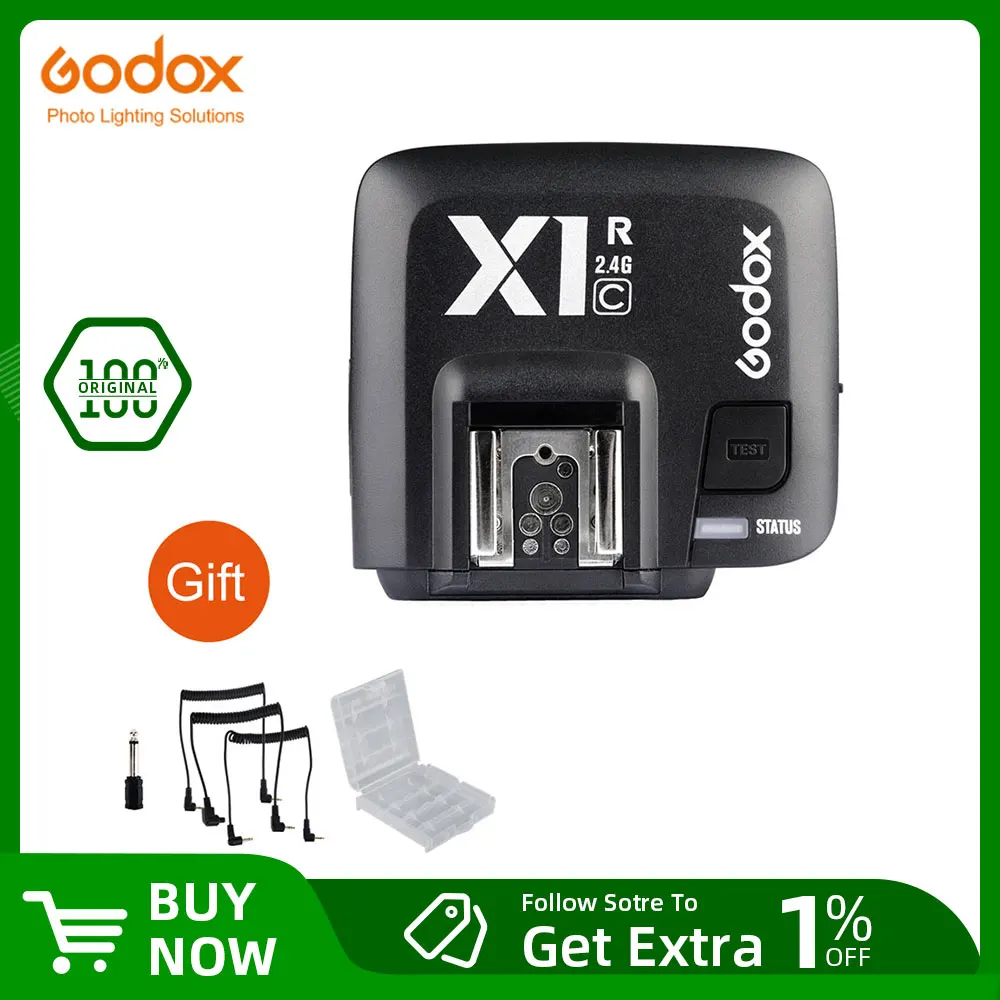 Godox X1C X1R-C TTL Wireless Receiver for Canon EOS series Cameras (X1C-R)