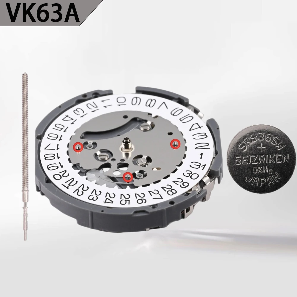 Japan Seiko VK63 VK63A High Accuracy Quartz Movement Chronograph