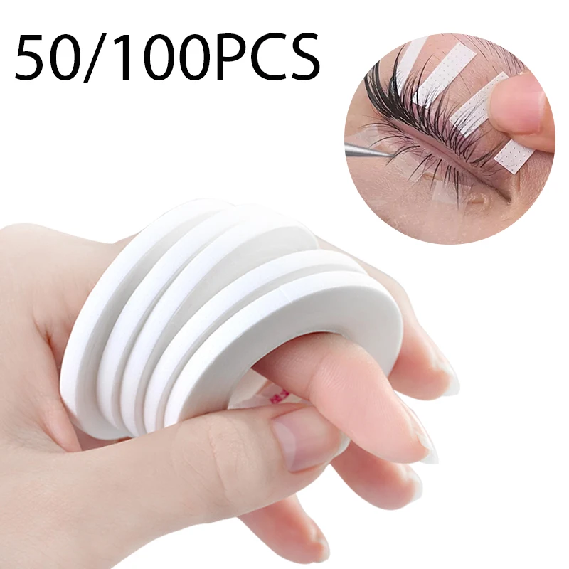 

50/100PCS Micropore Lash Tape Breathable Eyelash Tapes Eyelash Extensions Tool 4mm Easy To Tear Lashes Makeup Wholesale