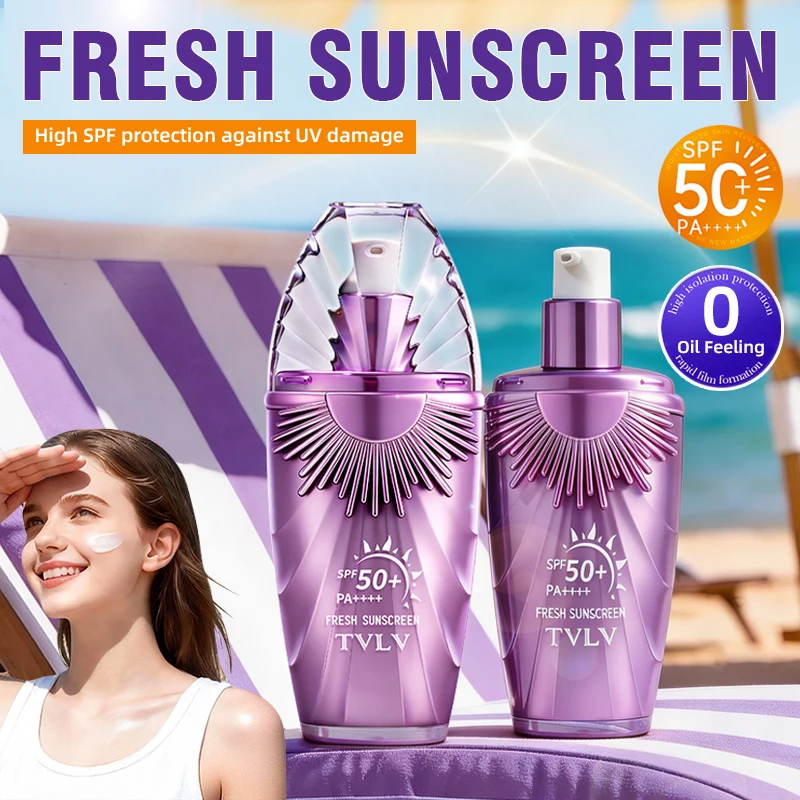 TVLV SPF 50+ Isolation Sunscreen, High Protection, Refreshing & Non-Greasy, Suitable for Face & Body