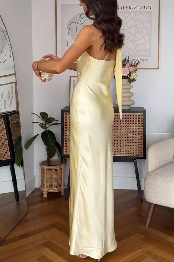 dress code for 90s party Burst of Yellow Midi Dress main image 1