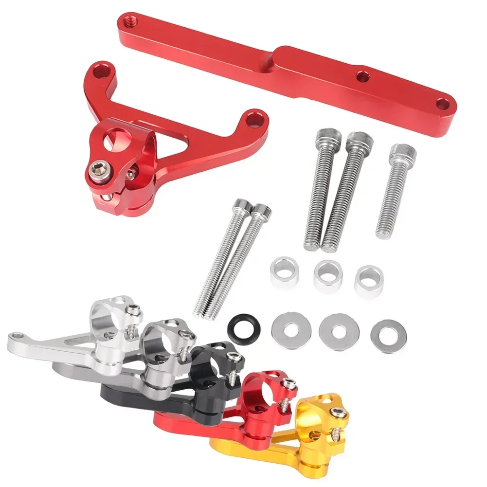 

For Honda CB1000R CB 1000 R 2008-2016 Aluminum Anodized CNC Motorcycle Steering Damper Stabilizer Mounting Holder Bracket Set