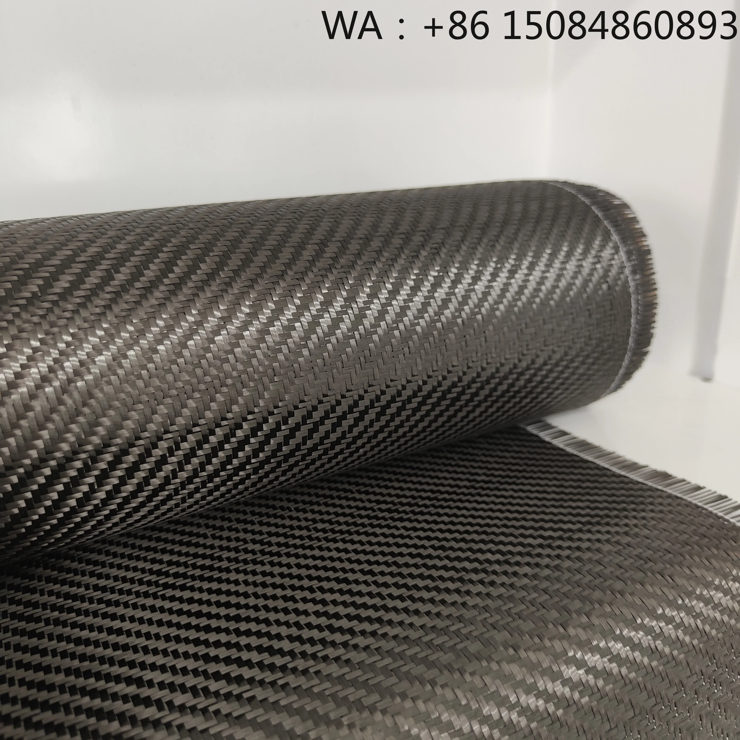 

200gsm Twill Woven Carbon Fiber Fabric Cloth, Lightweight Waterproof Durable Cloth for Outdoor Luggage Bags and Household Storag