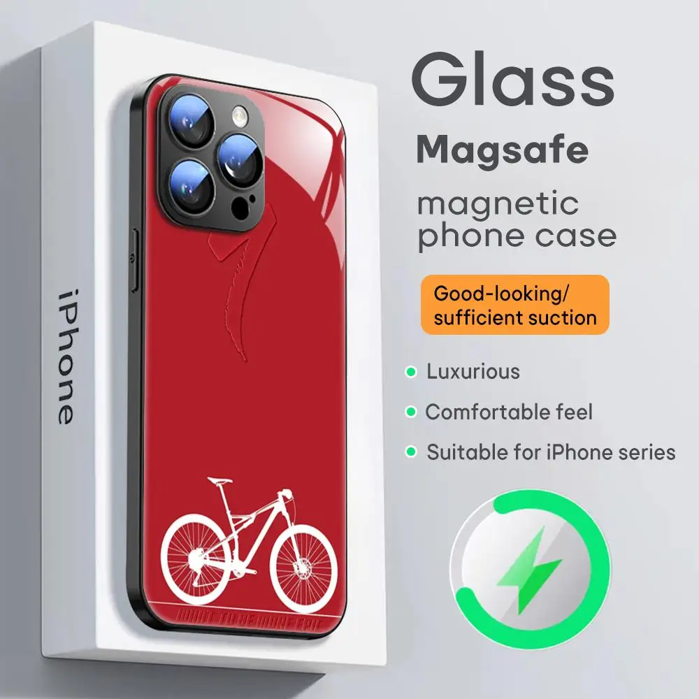 Bicycle S-SpecializedES Phone Case For iPhone 15 14 13 12 11 X XR XS XSMAX 8 7 Plus Mini Pro Max Glass Magnetic Phone Case