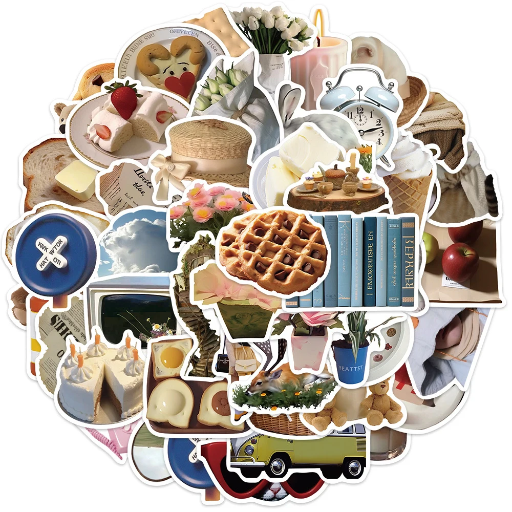 10/30/50 قطعة كوريا INS نمط لطيف الكرتون ملصقات الجمالية الكتابة على الجدران الشارات ل لوح التزلج الأمتعة المحمول DIY لاصقة تزيين