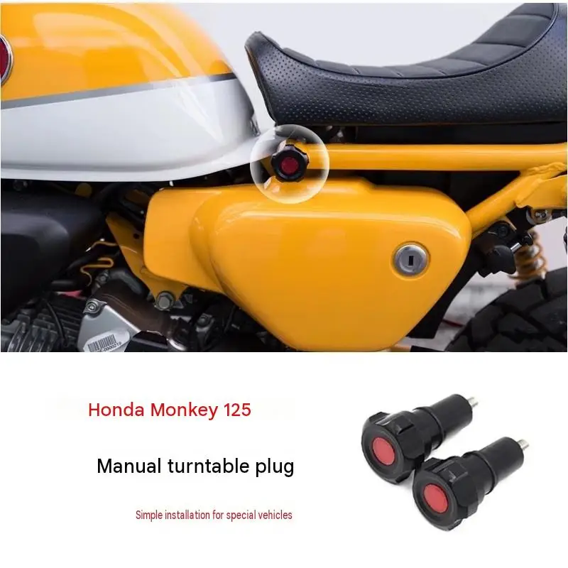 For Honda MONKEY125 Rotatable Hand‑Twist Body Plug Frame Ornament Hole Stopper Mod Accessories