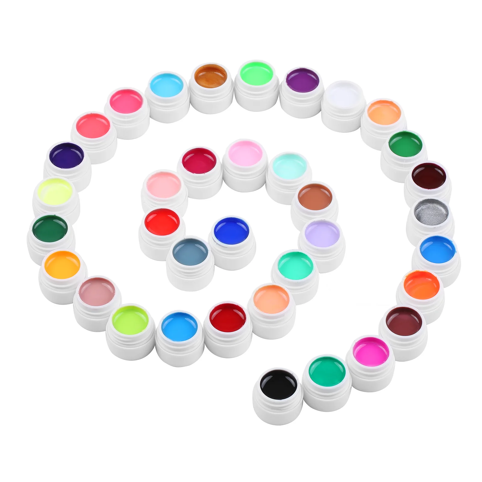 

36 Colors Nail Polish UV Gel Nail Art Builder Extension Gel with Nail Brush Nail Gel with Brush