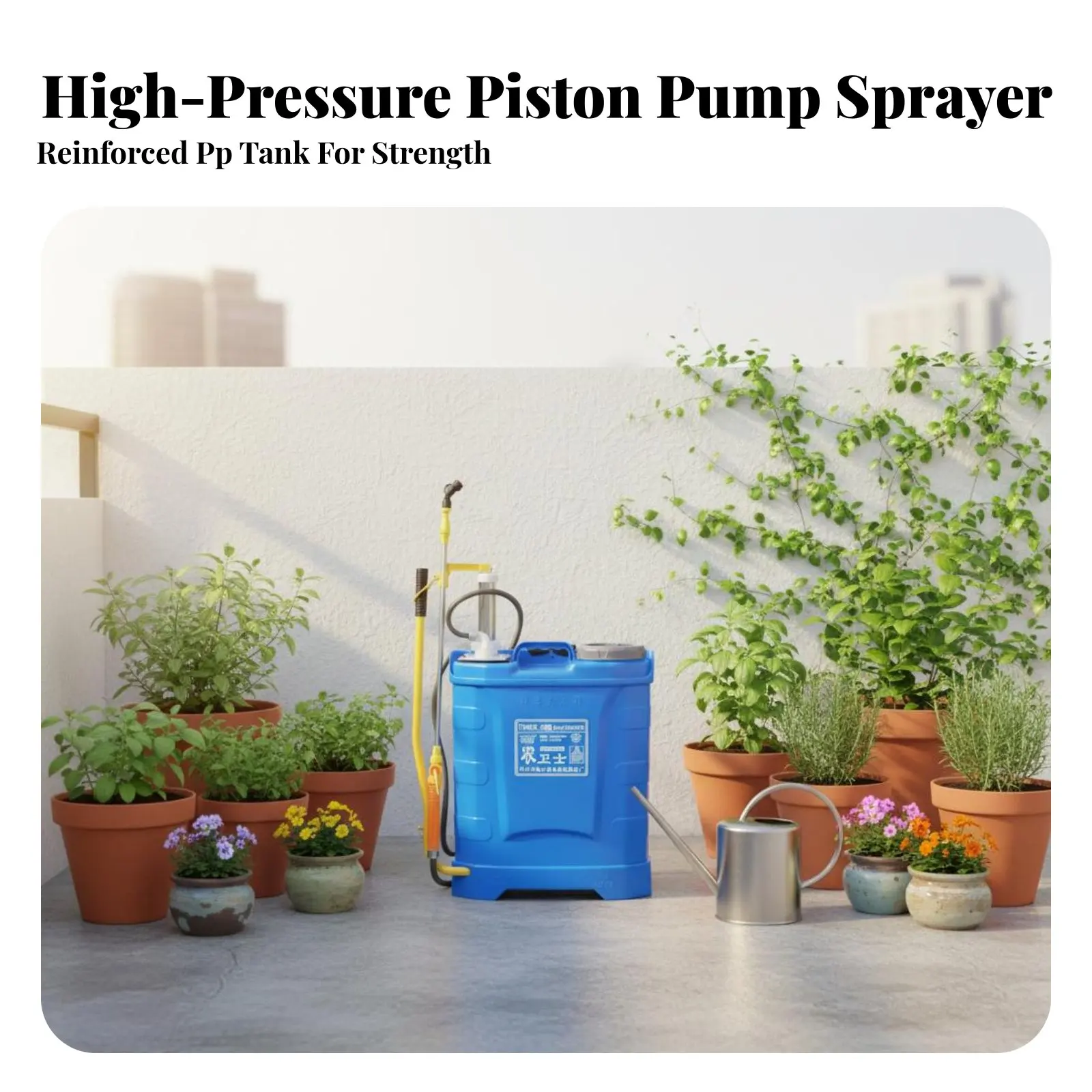 

Ручной насосный опрыскиватель с блокирующим рычагом, емкость 16 л, садовый распылитель с телескопической трубкой из нержавеющей стали для садоводов