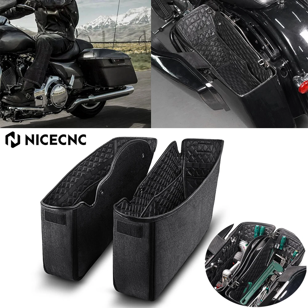 Für Harley Touring Road King Street Glide Road Glide Ultra Limited Electra Motorrad Satteltaschen-Einlagen Gepäckbox Innentaschen