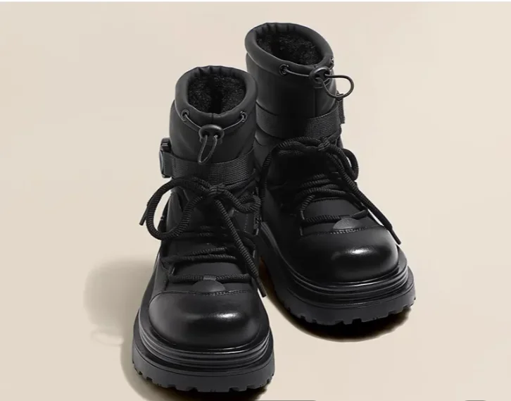 

Thick-soled Women's 2025 New Winter Piled Thickened Waterproof and Non-slip Short Cotton Snow Boots