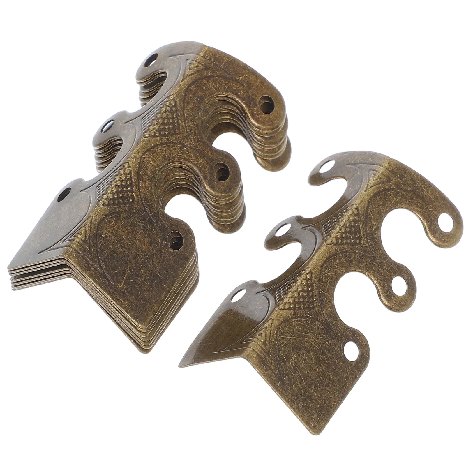 

1Set Jewelry Case Feet Leg Corner Protectors Lace Edge Vintage Corner Brackets Box Protective Guards Wooden Box