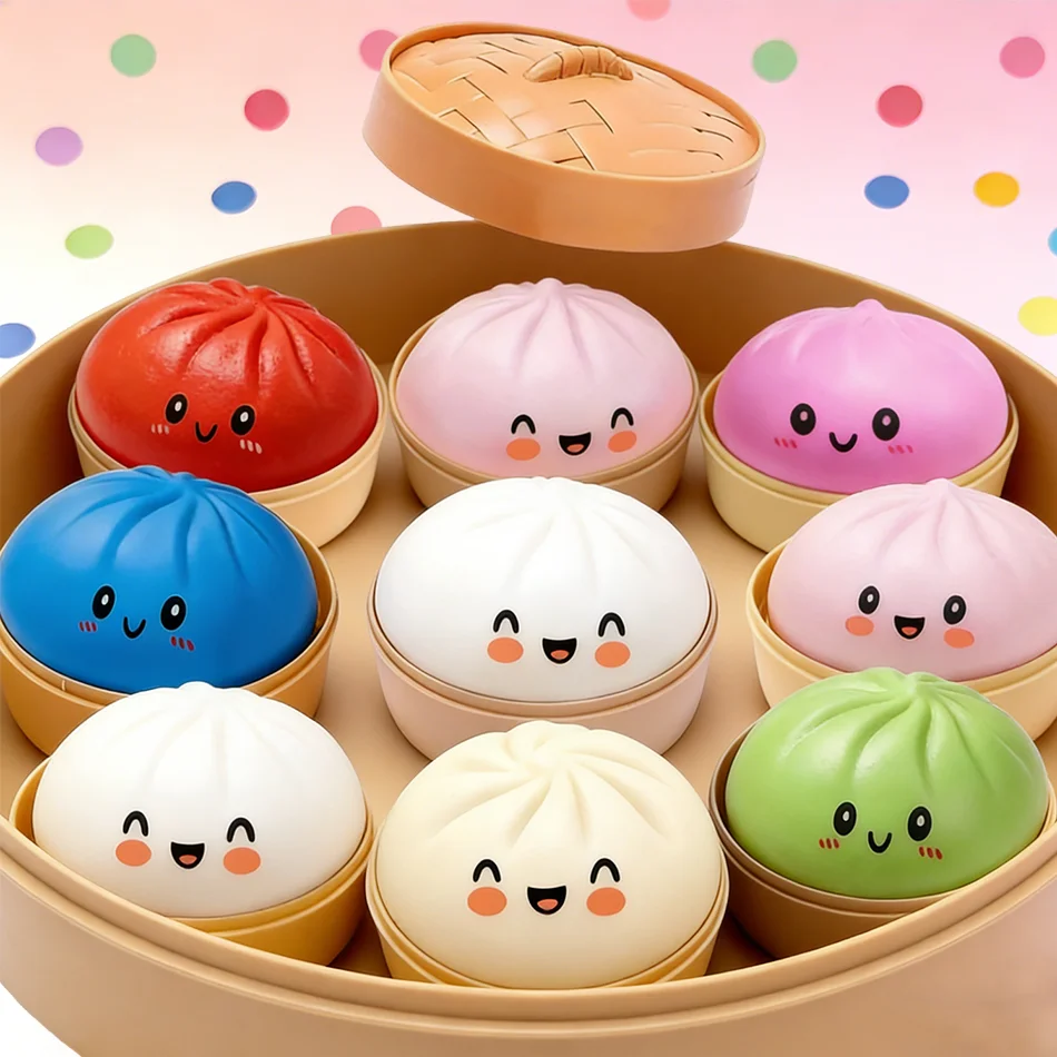 

Красочная имитационная игрушка-сквиш в виде булочки, антистрессовая сенсорная игрушка для снятия тревоги и расслабления для взрослых