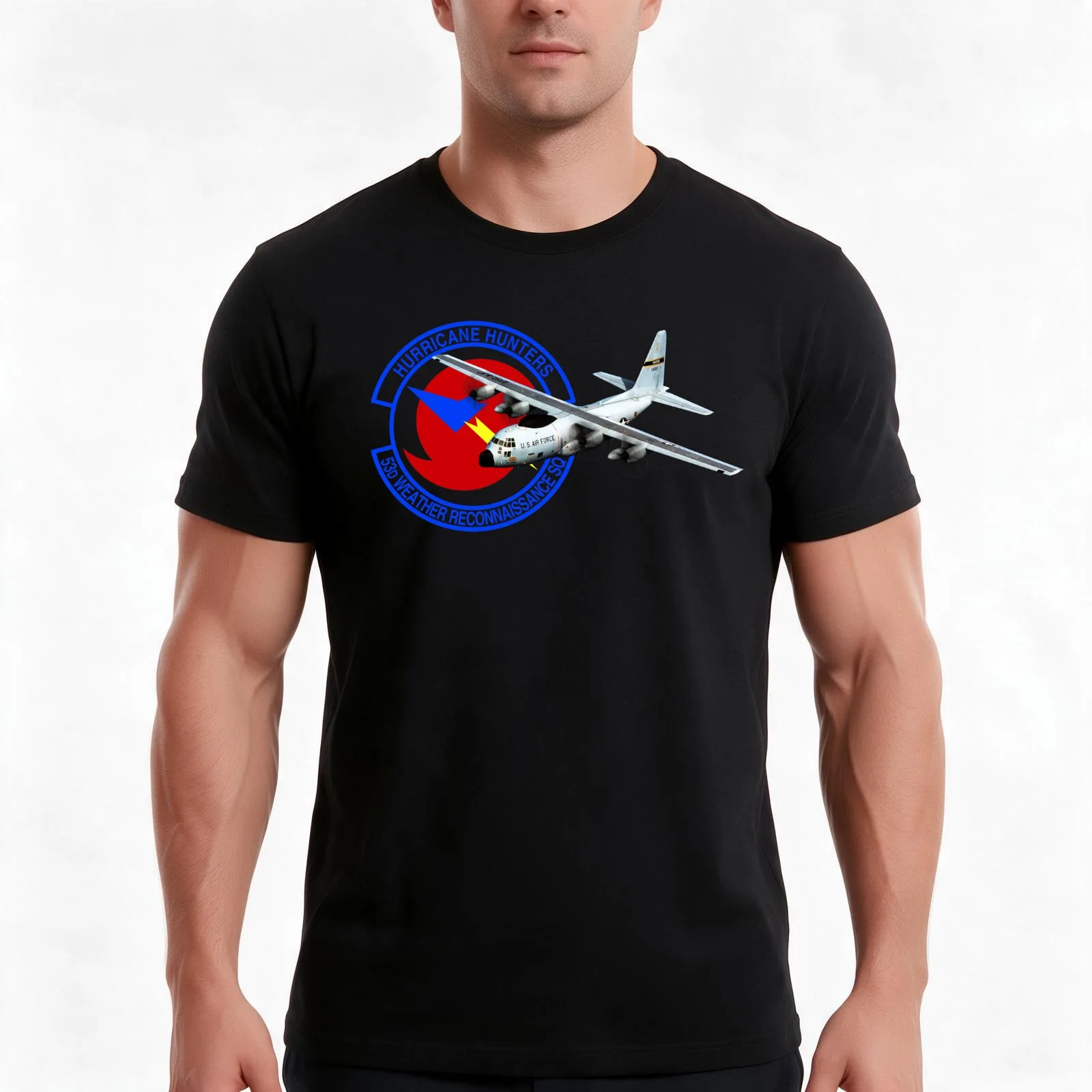 Hurricane Hunters C-130 T-Shirt Summer Casual Cotton Tee Oversized Streetwear Tops Vintage Graphic Print Unisex Men Women