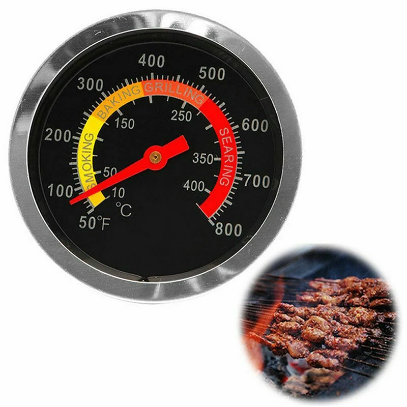 0-400 ℃ termometro per fornello per Barbecue termometro bimetallico in acciaio inossidabile facile da installare-1 pezzo