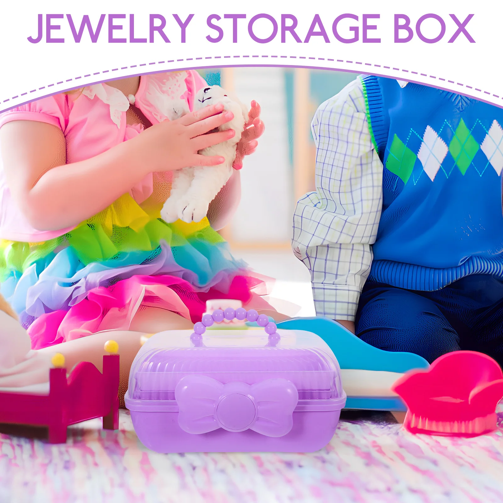 

Storage Hair Clips Ties Container Accessory Jewelry Girl for Accessories Portable Holder Organiser Pp Organizer Travel Woman