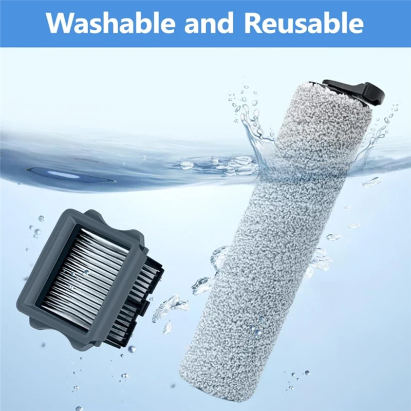 TCF-Per Tineco Ifloor 3 e Floor One S3 Rulli spazzola di ricambio e filtri Hepa Parti per aspirapolvere asciutto e bagnato senza fili