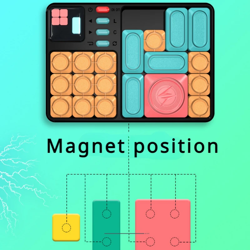 Jeu de capteur intelligent Super Slide Huarong Road, puzzle d'apprentissage, jouets interactifs, capteur de dégagement intelligent, plus de 500 défis