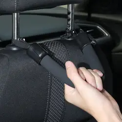 Car Seat Back Soft Armrest Headrest Storage Hanger Holder Handle Rear Chair Safety Handrail Supplies Elderly Children Assist
