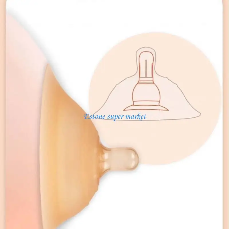 090B Double Layer Silicone Nipple Protector Breastfeeding Mother Breast for Protectio