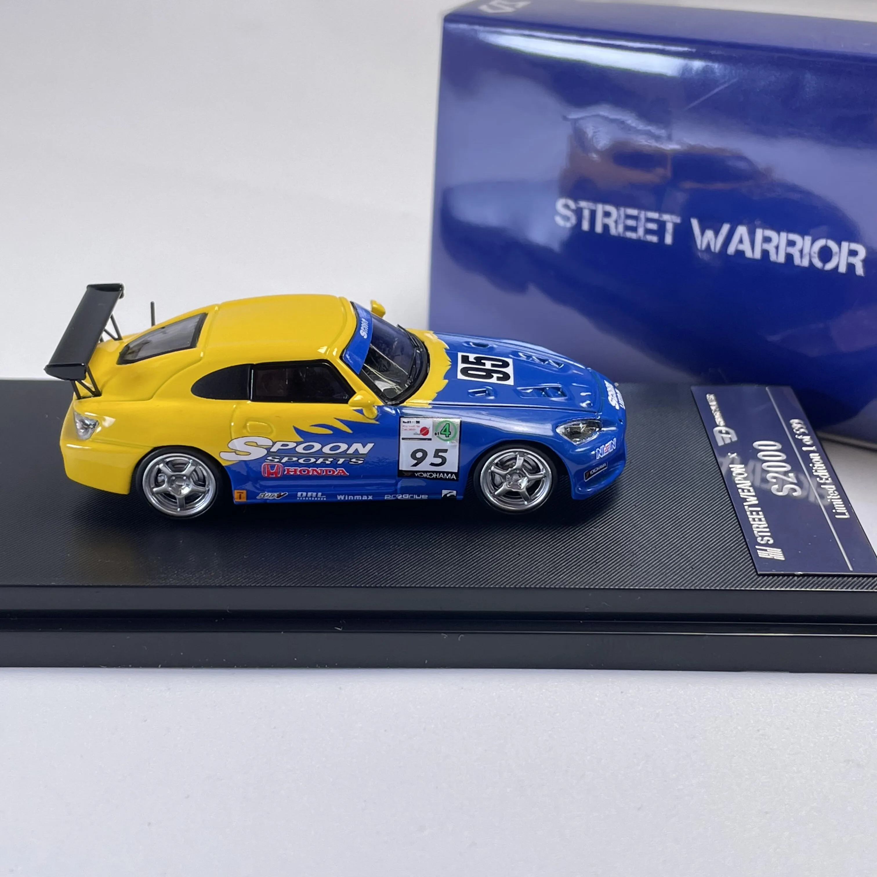 SW EG6 Spoon Carbon Fiber V2 Spoon Coating 1:64 Alloy Car Model Collectible