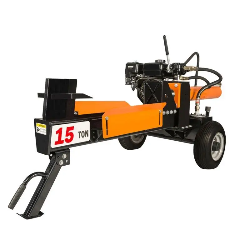 8Ton Portable Electric Log Splitter Engine Powered Forestry Equipment with Wood Cutting Pump Core Component for Farm Machinery