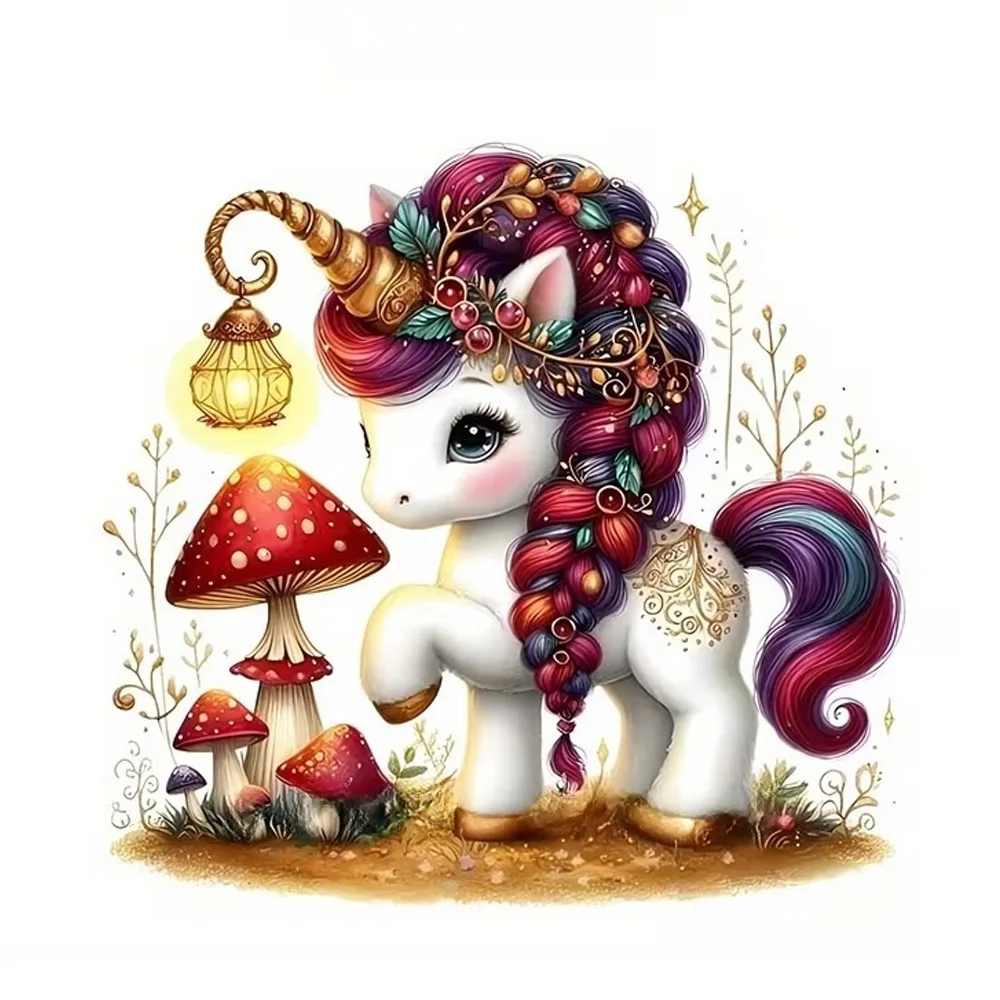 15x15cm Colorful Unicorn Lantern Creative Decorative Stickers, Suitable for a Variety of Scene Decorations, Such As Cars, Trucks