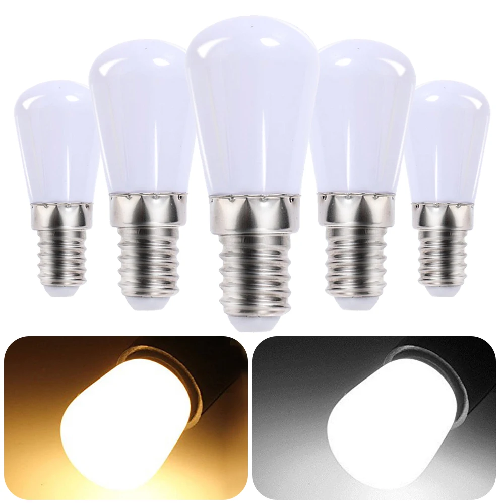 

6/1PCS LED Refrigerator Light Bulbs Mini E14/E12 Bulbs Replacement Halogen Screw Bulbs For Fridge Cabinets Home Decors Lighting