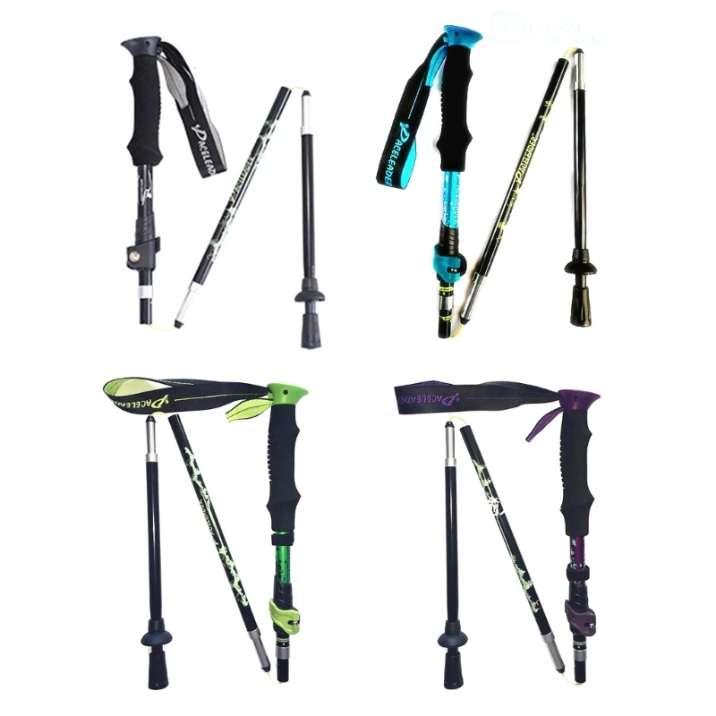 Trekking Poles Collapsible Hiking Poles Hiking Walking Sticks Expandable to 53