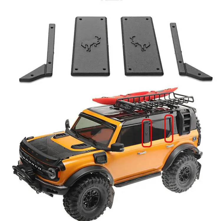 

For Trax Trx-4 Bronco Black With Logo B-pillar/c-pillar Three-dimensional Nylon Decorative Board