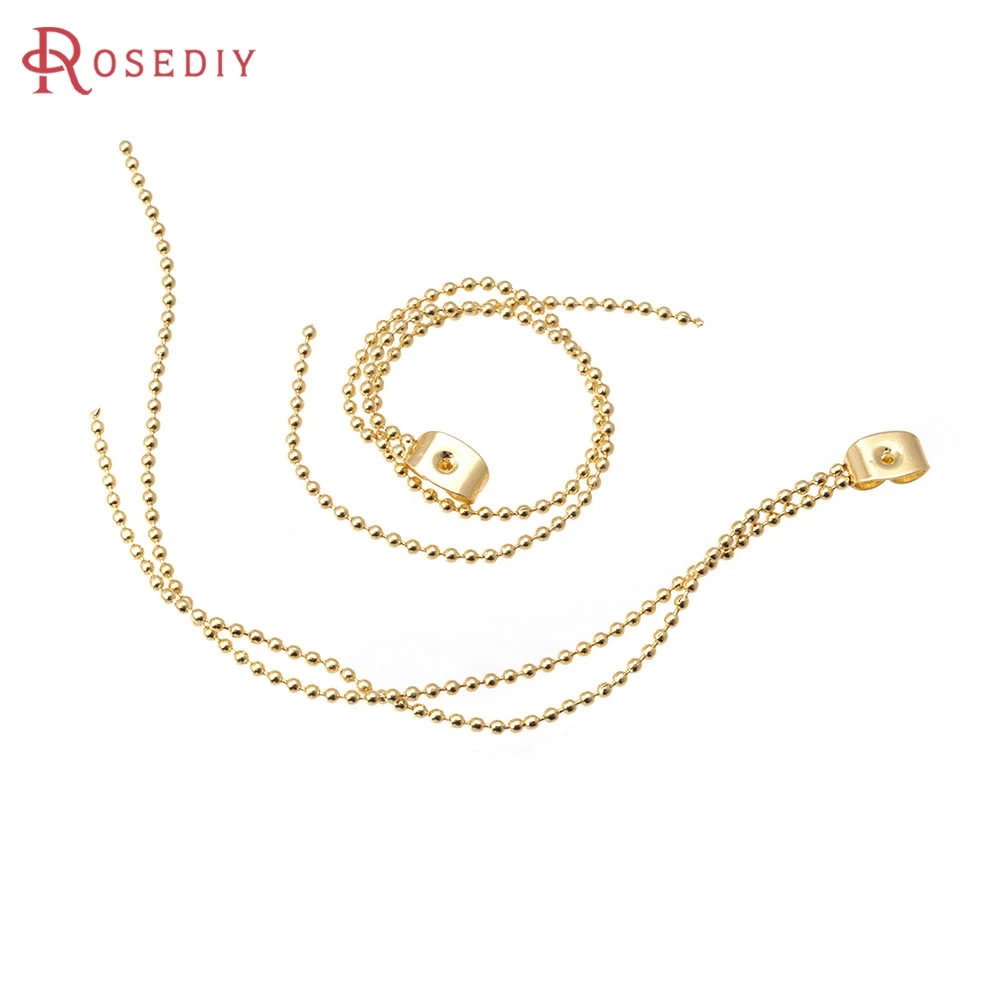 Brass Snake Chain and Rhinestone Chain Tassel Earrings Stopper Earrings Back High Quality Diy Jewelry Making Accessories