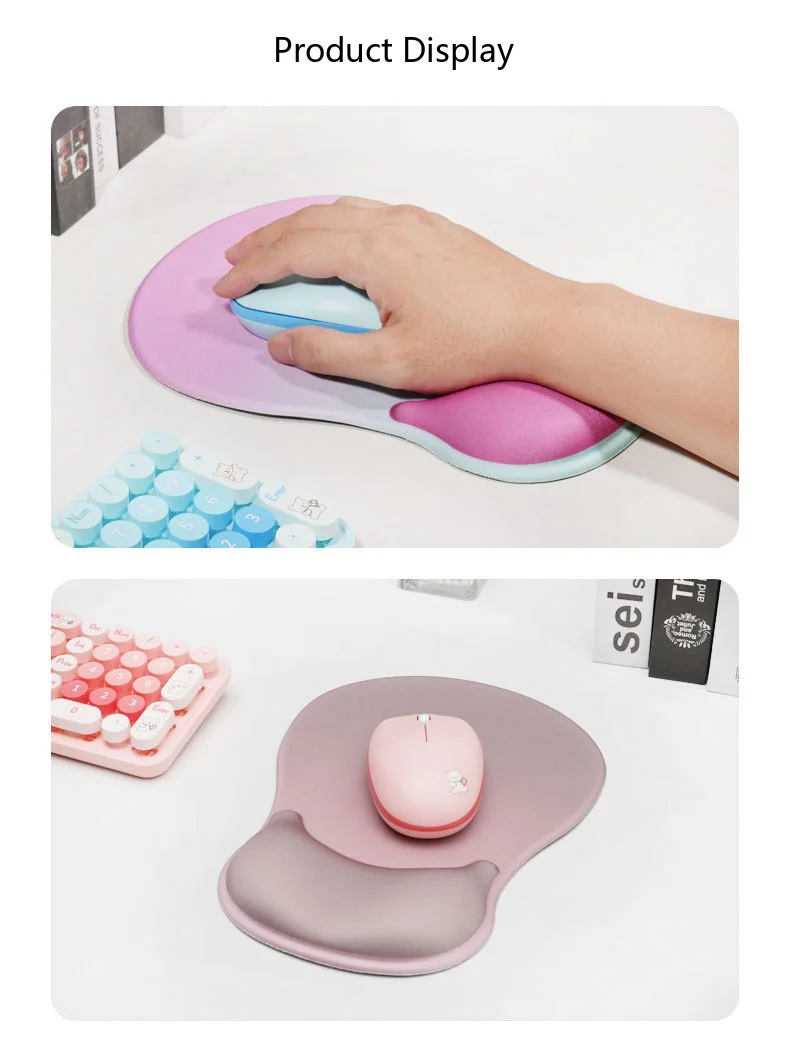 Silikon-Handgelenkauflage für Mauspad, 9 Farben, Büro- und Gaming-Unterlage, ergonomisch, rutschfest, weiche Unterstützung – Detail 9