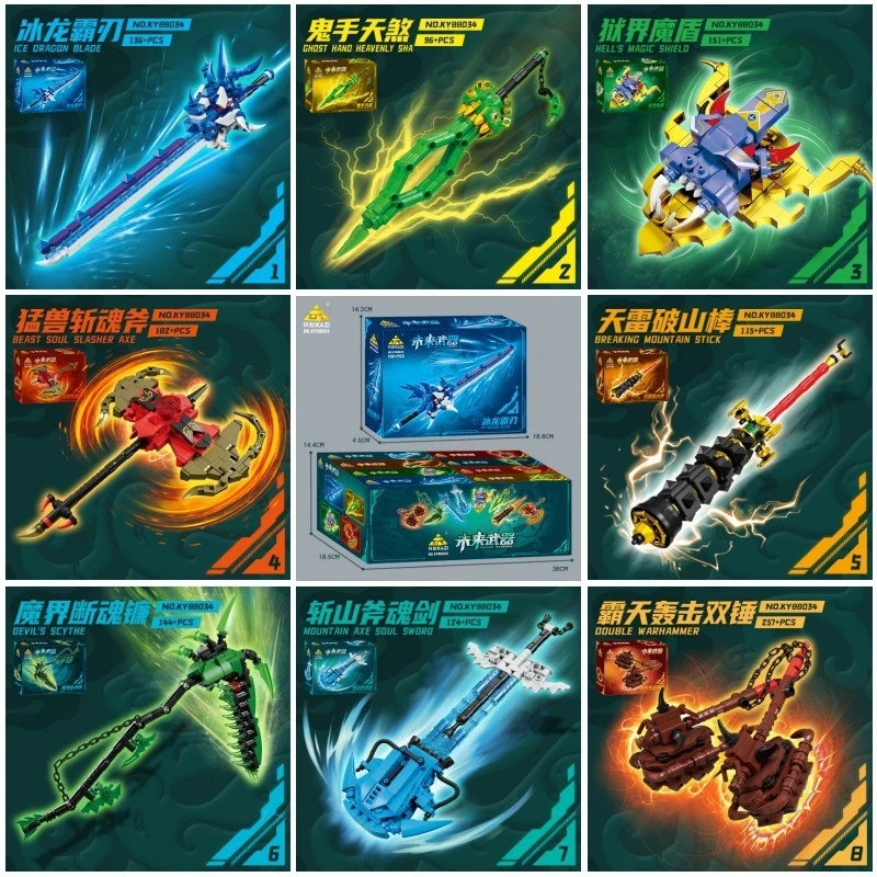 Mecha Sci-Fi Assembly Model, Mini Particle Bricks, Creative Combination, Desktop Collectible Ornament