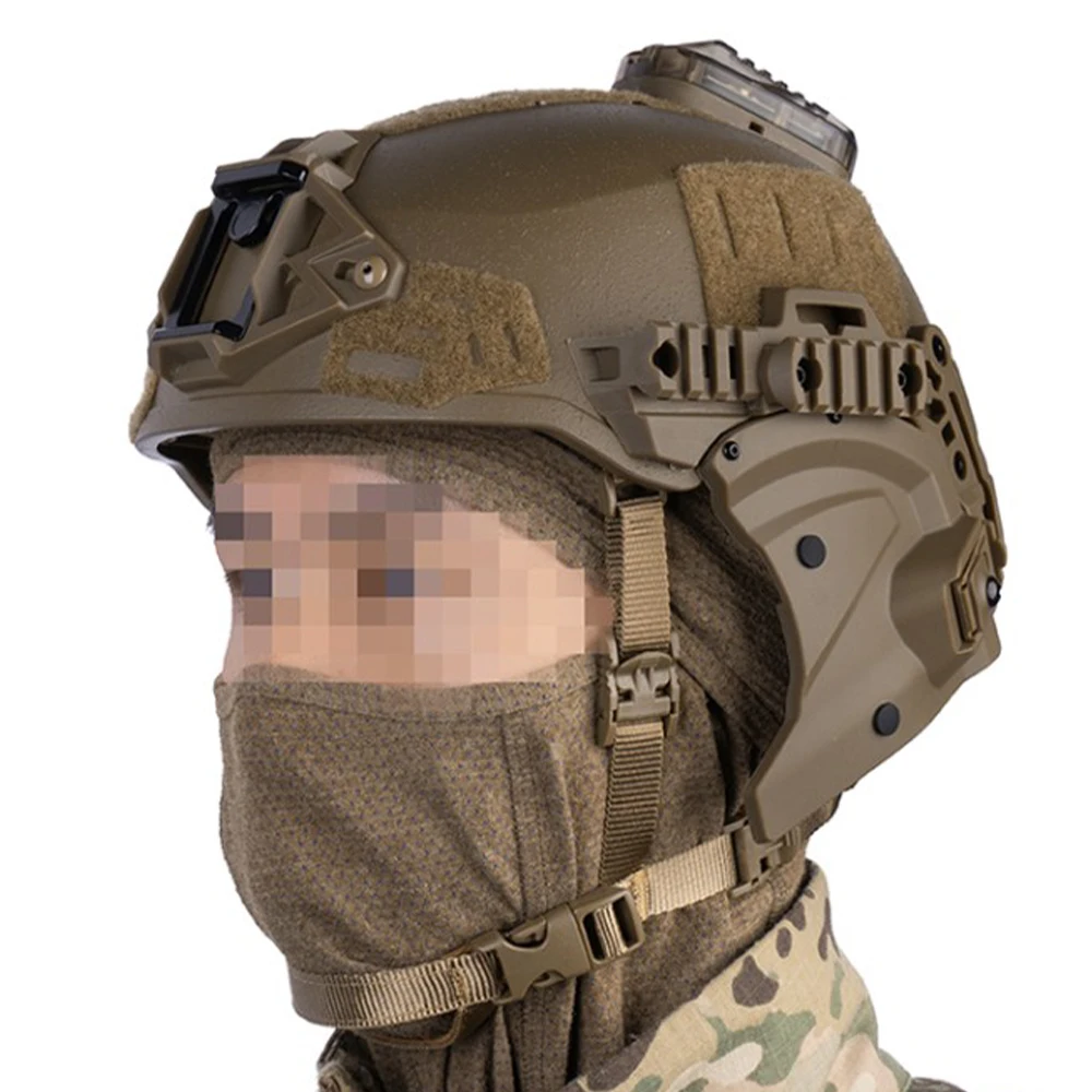 خوذة الادسنس التكتيكية غطاء جانبي غطاء حماية الأذن Airsoft الألوان اطلاق النار CS ألعاب واقية غطاء للأذنين لخوذة ويندي