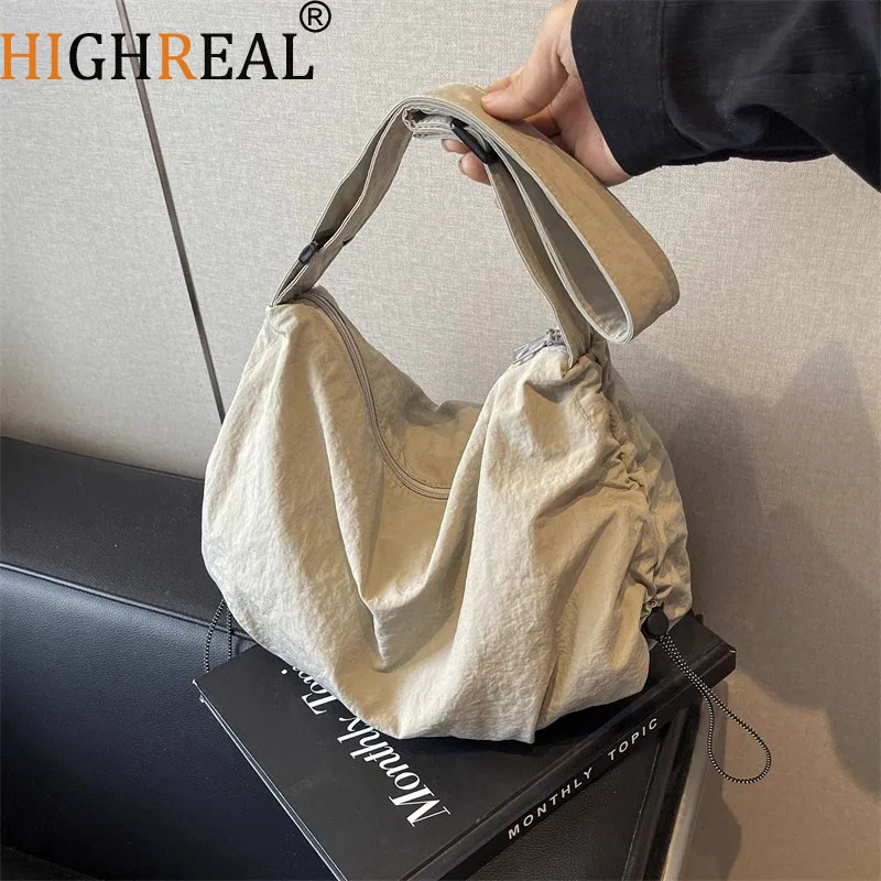 

Nylon Shoulder Bag Tote Large Womens Handbag Fashion Shopper Top-handle Messenger Bag Travel Female Casual Crossbody Bag