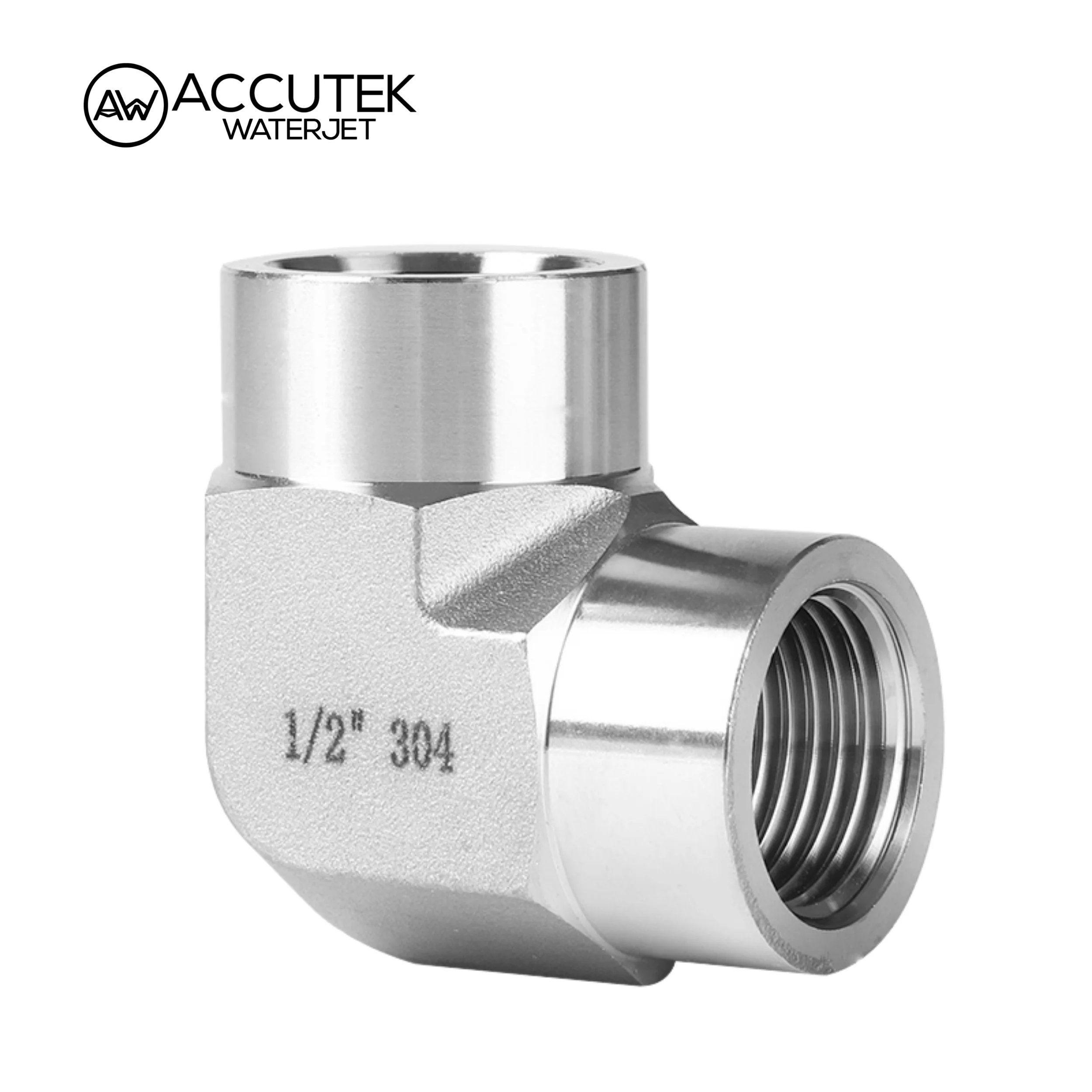 AW® 304 316 Stainless Steel Forged Female Elbows Pipe Fittings Connector Thread BSPT 1/4