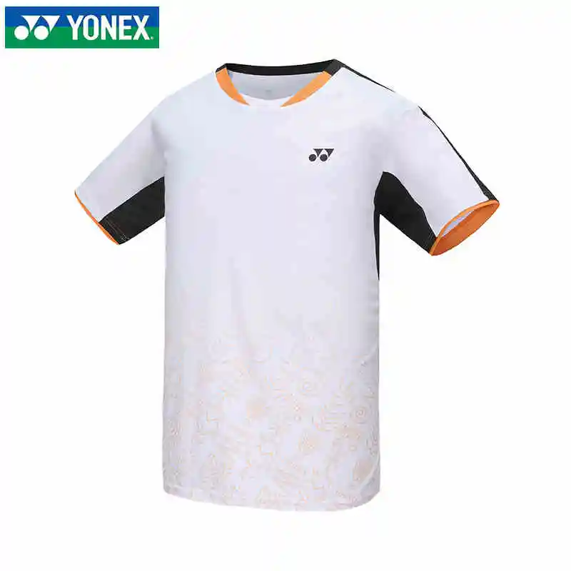 YONEX 2024 New Men's and Women's Badminton Wear Tops Short Sleeve Quick Dry Sweat-absorbent Breathable Training Suit T-shirts